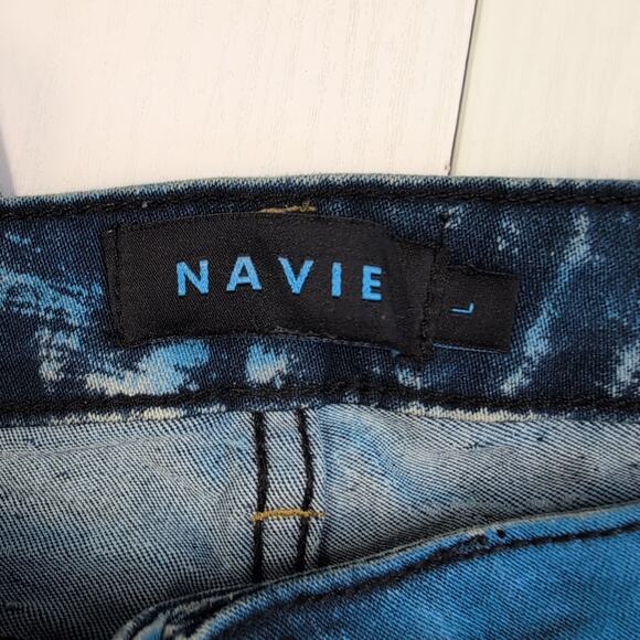 Navie Womens Splatter Studded Skinny Straight Leg Jeans 26 X 30 Stretch L - Picture 5 of 14
